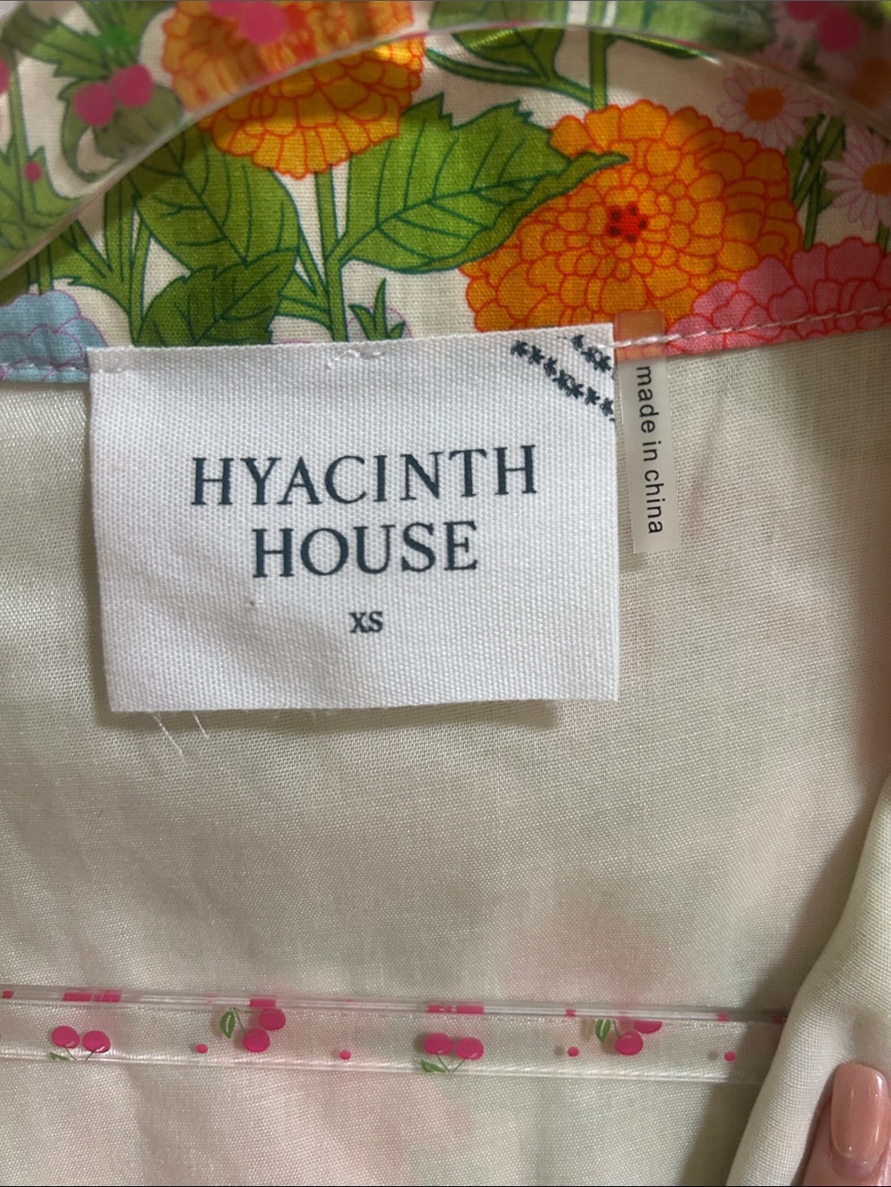 Tuckernuck Hyacinth House Floral Cotton Midi Dress in Pink & Green NWT XS - Picture 2 of 11
